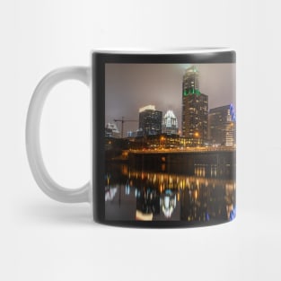 Colorado River Austin Skyline Reflection Austin TX Texas Mug